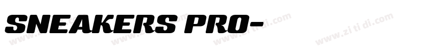 SNEAKERS PRO字体转换